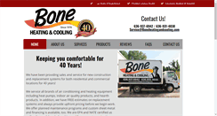 Desktop Screenshot of boneheatingandcooling.com